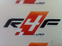 racing4fun Aufkleber Logo